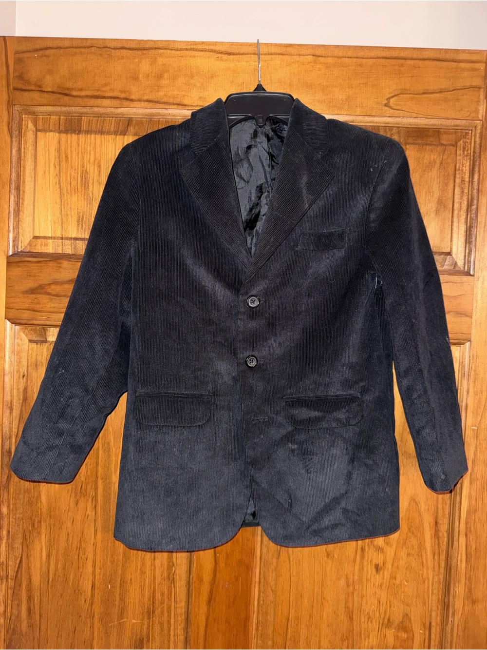 Class Club Black Corduroy Blazer for Kids